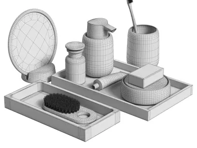 Bathroom Blomus accessories Set 3D model