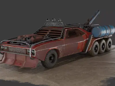 Apocalyptic Car 3D model