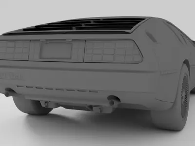 DeLorean DMC-12 V8 3D model