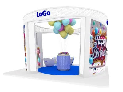 Birthday Booth 3D model