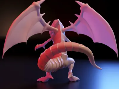 Anime dragon 3D print model