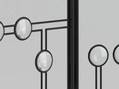 Fireplace Panel 02 Screen 3D model