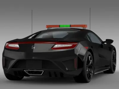 Honda NSX 2016 Safety Car 3D model