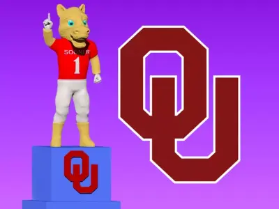 NCAA - Oklahoma Sooners mascot statue - 3d Print 3D print model