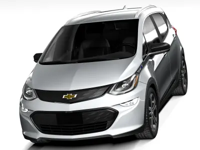 Chevrolet Bolt EV 2019 with interior 3D model