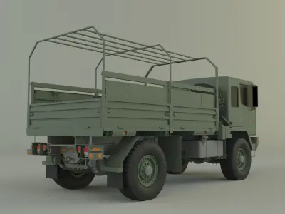 M1078 4X4 military cargo truck 3D model