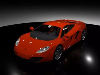 Mclaren 12c  Low-poly 3D model