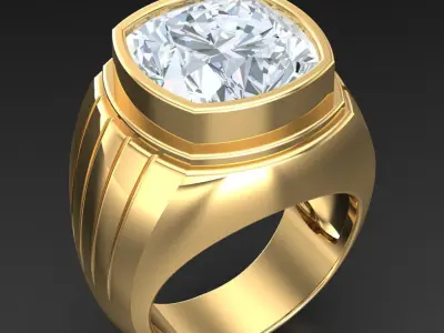 Luxury Men Rings Designs 6MR056 3D print model