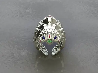 Ring Lion King 3D print model