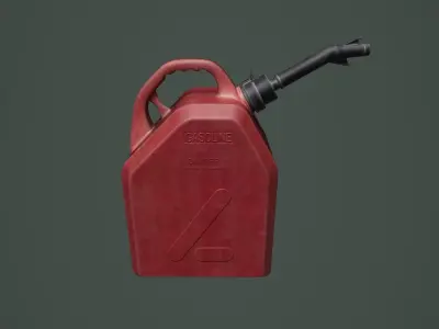 Jerrycan 01 Low-poly 3D model