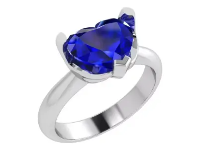 Heart Cut Ring 3710 3D print model