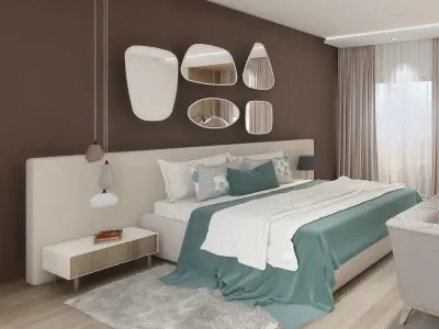 bedroom modern 3D model