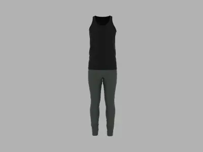 Sport Suit Low-poly 3D model 60