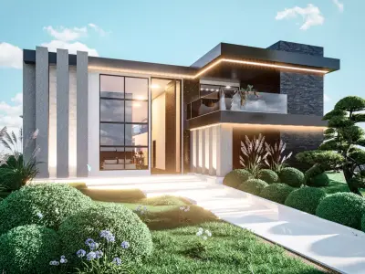 Casa Moderna - Arquitectura - 600 metros cuadrados 3D model