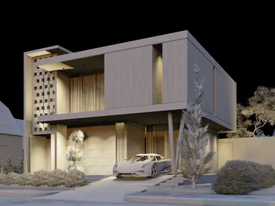 Modern House 3D model