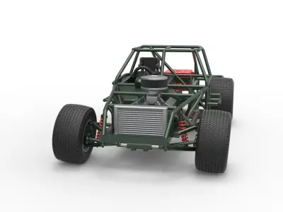 Australian Super Sedan Base Scale 1 to 25 3D print model