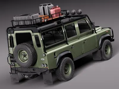 Land Rover Defender Expedition 3D Model 3D model