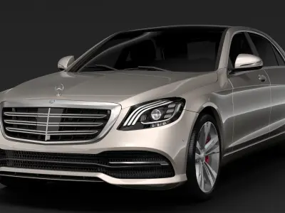 Mercedes Benz S 450 Lang V222 2018 3D model