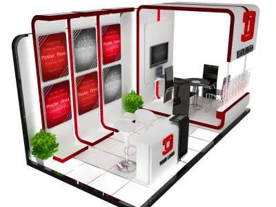 Booth Exhibition Stand a428 3D model