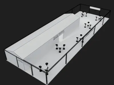 Booth Exhibition Stand a399d 3D model