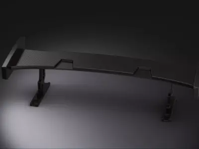 Spoiler technical automotive tuning part 3D model