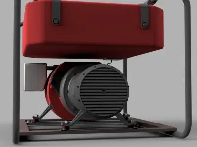 Diesel motor 3D model