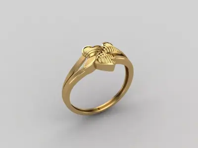 Women Ring Plain Ring Ready STL 3DM Models Womens Rings 3D print model 43