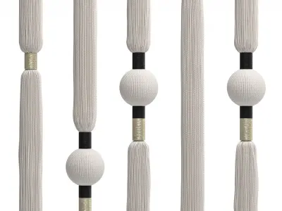 Macrame Curtain 3D model