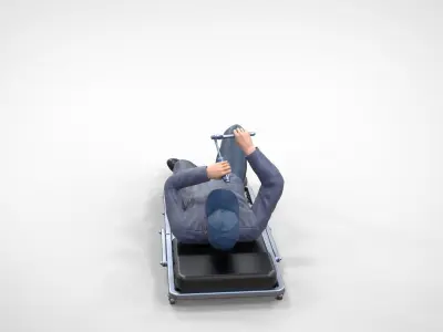 N10 Mechanic on the roller creeper seat 3D print model