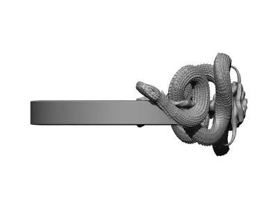 ring plant rose snake 3D print model