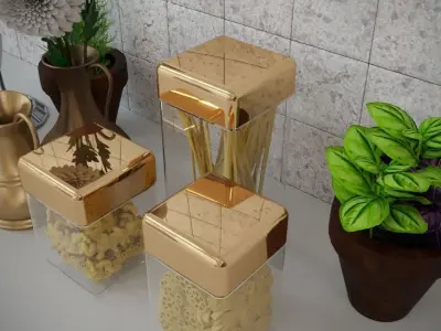 Kitchen decoration 3D model