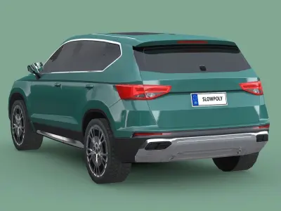 Seat Ateca 2020 Low-poly 3D model