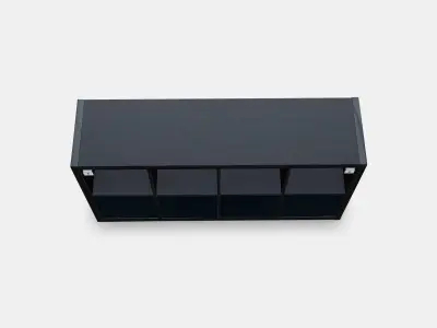 KALLAX Shelving unit with 4 inserts 3 Low-poly 3D model