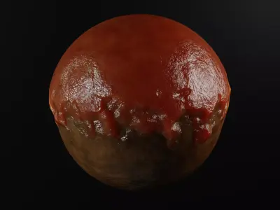 Realistic Game-Ready Meatball Low-poly 3D model
