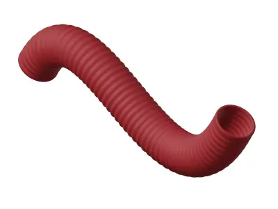 Plastic Flexible Duct Pipe Toy 3D model