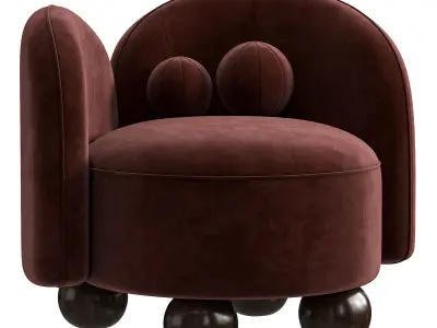 MANON ARMCHAIR BY NOHO 3D model