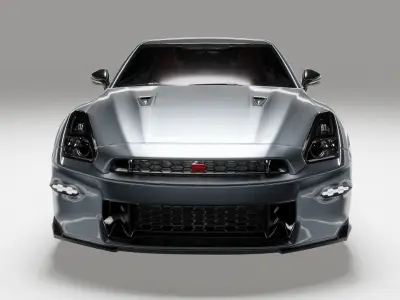 Nissan GT-R Low-poly 3D model