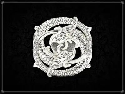 Dragon pendant  3D print model