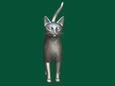 Abyssinian Ginger Cat 3D model