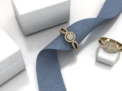 Engagement ring  3D print model