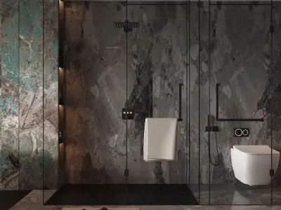 Italian Luxury-style Bathroom 3D model