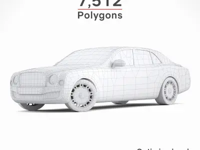 Bentley Mulsanne Free low-poly 3D model