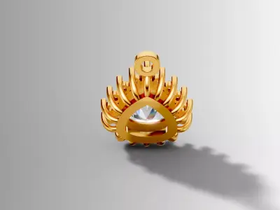 Teardrop Radiance Pendant 3D print model