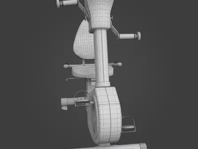 Stationary bicycle-Exercise Equipment-05 Low-poly 3D model