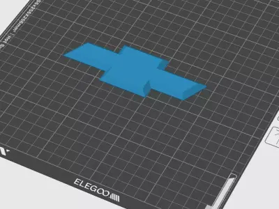 Chevrolet Epica Front Emblem Free 3D print model