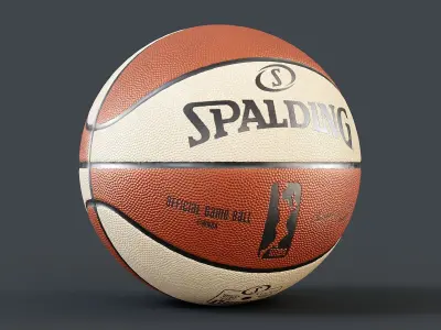 WNBA Spalding Basketball PBR 3D model