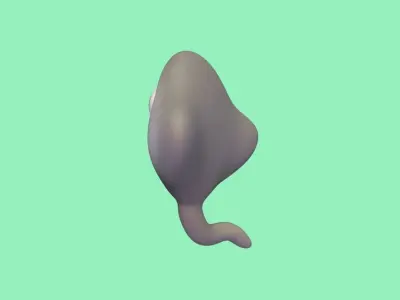 Happy Stingray 3D print model