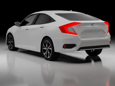 Honda Civic g10 - High Poly 3D model