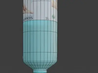 Hydroalcoholic Gel Dispenser Low-poly 3D model