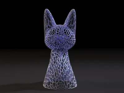 Cat figurine 3D print model